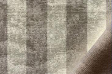 Frotteestoff Bambus - Beige/Grau 