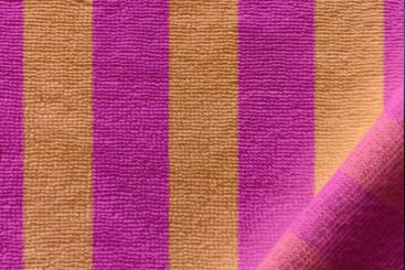 Frotteestoff Bambus - Pink/Orange 