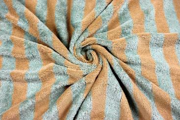 Frotteestoff Bambus - Salbei/Beige 