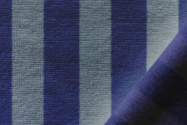 Frotteestoff Bambus - Blau/Hellblau 