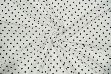 Double Gauze - Polka Dots - Schwarz/Weiß 