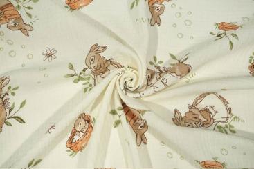 Double Gauze - Hasenfreunde 