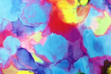 Tanzkleiderstoff - Kunterbunt 