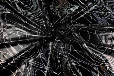 Tanzkleiderstoff Lycra - Flow- Schwarz 