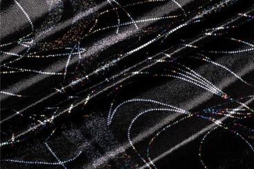Tanzkleiderstoff Lycra - Flow- Schwarz 