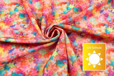 Badeanzugstoff mit Gummisternchen 