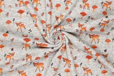 Alpenfleece mit Rehkitz-Motiv 