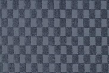 Frottee kariert - Nachtblau 