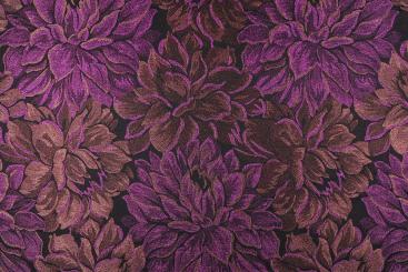 Glänzender Jacquard mit Blütendesign 