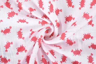 Musselin-Stoff - Krabbi 