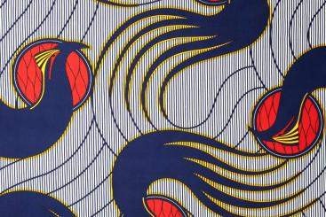 African Waxprint doppelseitig - Angola 