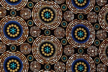 African Waxprint doppelseitig - Namibia 