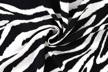 Viskose-Popeline - Zebra-Muster 
