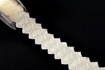 Wäschespitze Sonja - 54 mm breit - Meterware Champagner