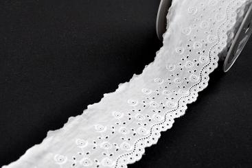 Wäschespitze Rosie - 75 mm breit - Meterware 