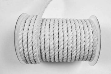 Kordel-Meterware - Weiß - 8 mm 