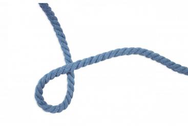 Kordel-Meterware - Jeansblau - 8 mm 