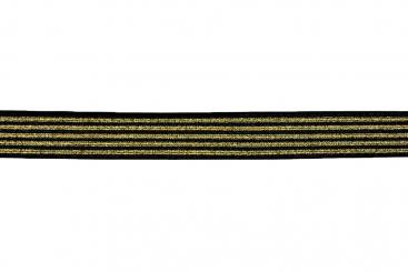 Gummiband-Meterware - Gold-Glitzer - 25 mm 