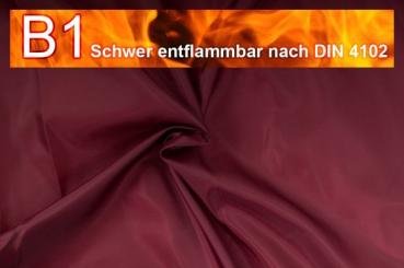 Dekorations Stoff schwer entflammbar - 140 cm - Bordeaux - 1,0 Meter Bordeaux