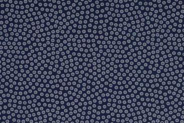 Millefleurs - Baumwollstoff - Nachtblau 