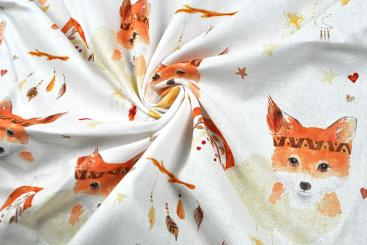 Baumwollstoff Digitaldruck - Traumfänger-Fuchs 