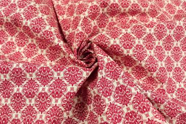 Baumwollstoff - Petit Baroque - Rot 