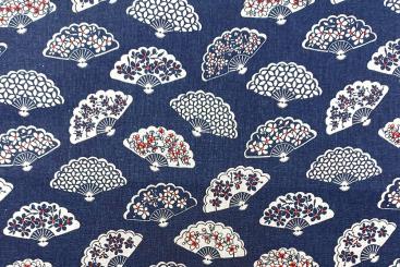 Baumwollstoff Japan - Fächer 