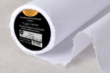 Baumwolle - aufbügelbar - Weiß 