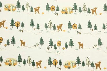 Flanellstoff - Waldleben 