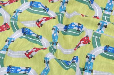 Baumwollstoff - Kart Racing 