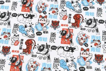 Baumwollstoff - Manga Look 