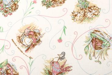 Baumwollstoff - Tierische Retro-Freunde 