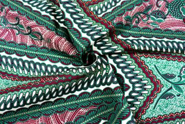 African Waxprint Style - Grün 