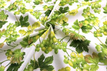 Baumwollstoff mit Weintrauben 