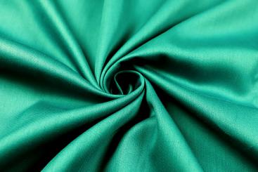 Baumwollstoff satiniert - Grün - 280 cm breit 