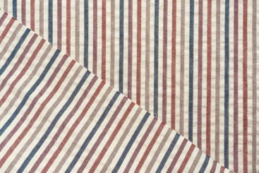 Seersucker mit bunten Streifen 