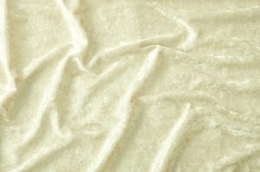 Pannesamt Stoff - Creme - 4,0 Meter 