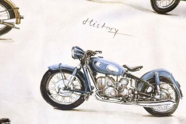 Baumwollsatin Premium - Motorbike 