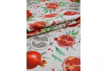 Recycling-Dekostoff - Granatäpfel 