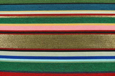 Jacquard - Streifen - Grün/Gold 