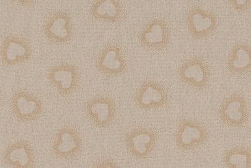 Dekostoff Leinenoptik - Herzchen 
