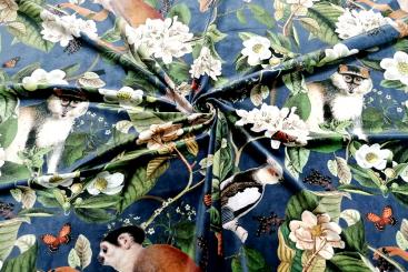 Samt - Digitalprint - Monkey 