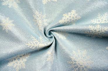 Snowflake - Glitzer-Jacquard - Hellblau 