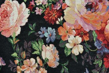 Gobelin-Stoff - Bouquet de Fleurs 
