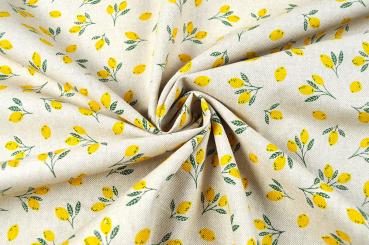 Dekostoff Leinen-Look - Limone 