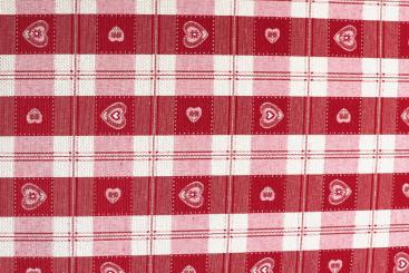 Vichy-Karo Dekostoff - Rot 