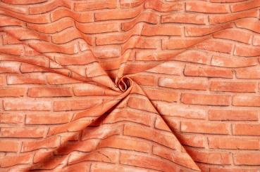 Dekostoff Ziegelmauer - 280 cm 