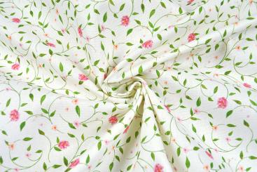 Baumwollstoff für Bettwäsche - Ranken Rosalia - 280 cm breit 