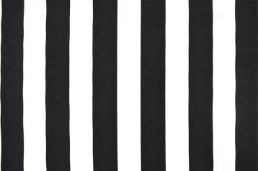 Dekostoff mit Blockstreifen - Schwarz/Weiß 