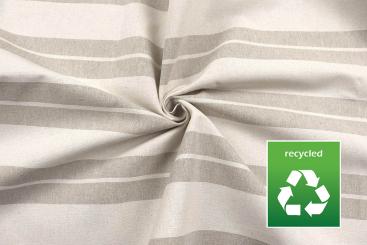 Dekostoff Recycling Leinenlook - Streifen - 280 cm breit 